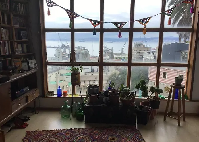 Ferienwohnung Gran Departamento En Cerro Alegre Con Unica Vista Al Puerto Valparaíso