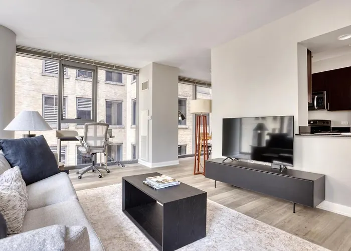 Ferienwohnung Loop 1Br W Gym Pool Lounge 1 Block From L Chi-671 Chicago