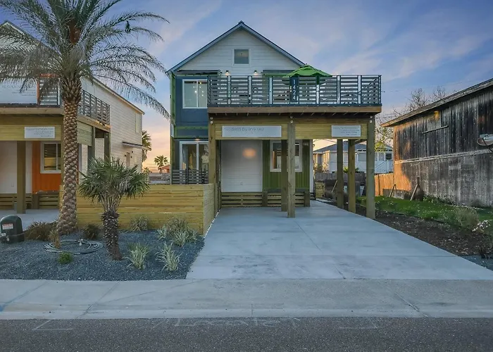 Modern By The Sea Green Es1424 Port Aransas
