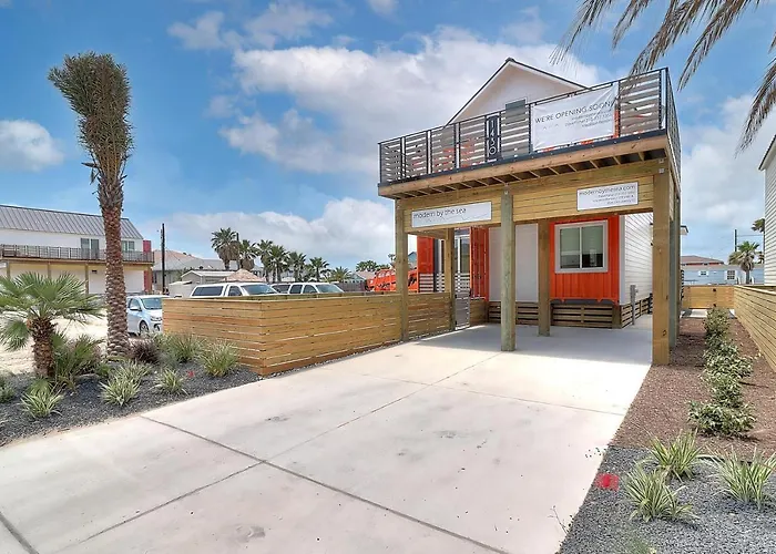 Villa Modern By The Sea Orange Es1430 Port Aransas