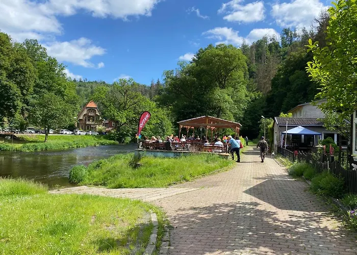 Pension Sternschnuppe, Treseburg Harz, unmittelbar am Wasser Thale