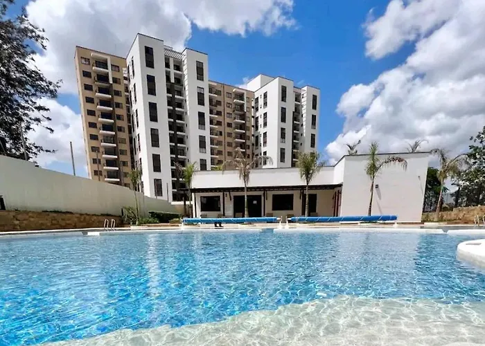Emaza Lux Stylish, Modern 1 Bedroom Apartment, Pool & Gym, At Mi Vida Garden City Nairobi