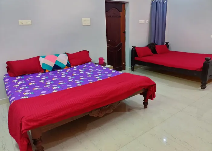 Vj Villa Home Stay Double Cot Room Puducherry