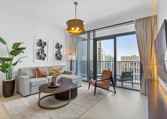 Ferienwohnung Luxury Living With Panoramic View In Creek Harbour Dubai