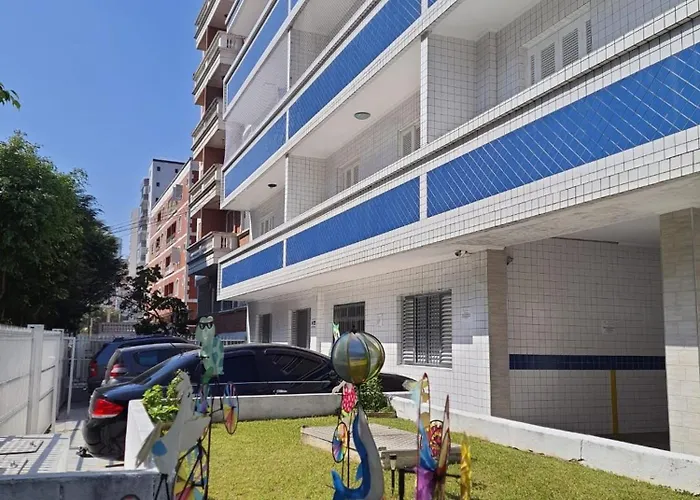 Beira Mar II Dorm Ap207 - Tupi - 15 Metros Da Praia - 2 Dormitorios Com Varanda - Wi Fi E Acomoda Ate 8 Pessoas - Estacionamento Gratuito Praia Grande 