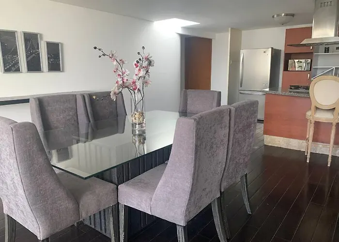 Ferienwohnung Lindo Depa 2 Rec Bosques Con Jardin Y Gym Mexiko-Stadt