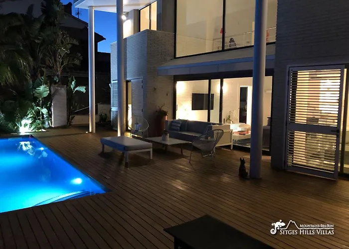 Super Villa Oasis Fab Sea And Sitges View With Private Pool And Air Conditioning