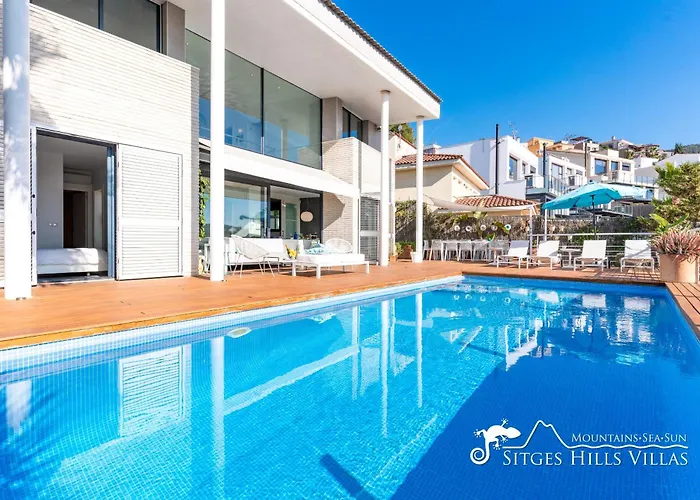 Super Villa Oasis Fab Sea And Sitges View With Private Pool And Air Conditioning