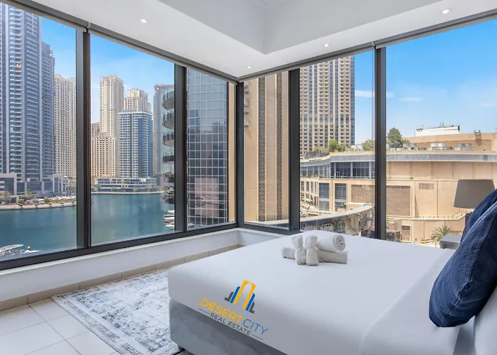 One Bed In Dubai Marina With Marina Views, Hosted By Desert City Stays