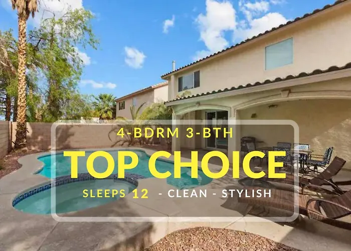 Ferienwohnung 3000Sqft House 8Beds 3Bath Pool Jacuzzi Bbqj Las Vegas