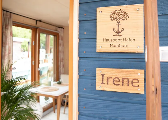 Hotel Tiny-Hausboot Irene Mit Kamin Und Dachterrassenlounge Hamburg