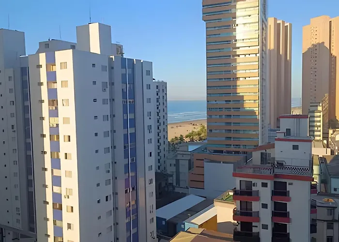 P85A - Vista Mar,100M Praia,2 Vagas De Garagem ,Wi-Fi,Varanda Gourmet Praia Grande 