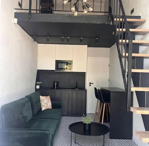 Black And White Loft Apartment Palanga