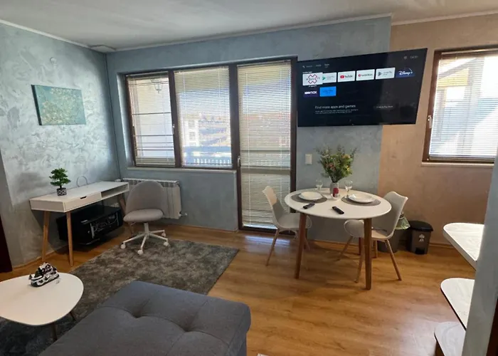 1-Bedroom Apt - Bathtub - 10Mins From Skilift Gondola - Freewifi - Workdesk - Central Heating - Full Kitchen At Edelweiss Bansko
