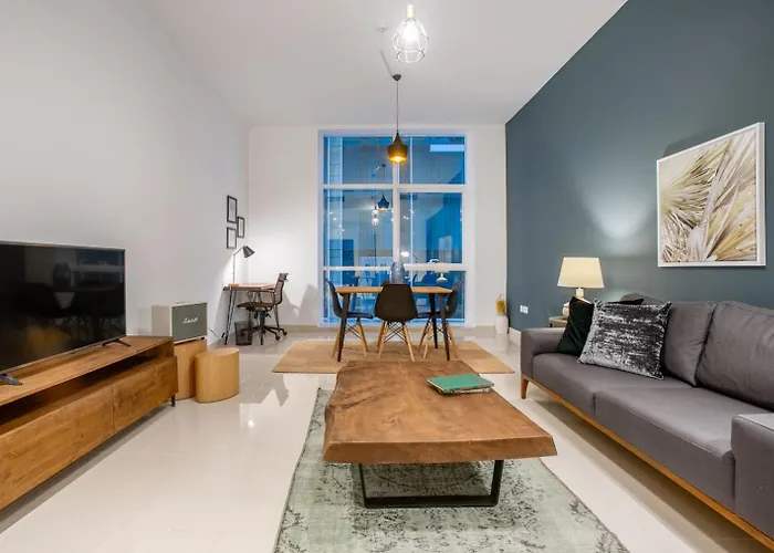 Ferienwohnung Blueground Sheikh Zayed Rd Pool Gym Dxb-545 Dubai