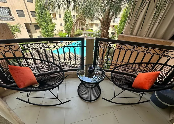 Studio T2 Vu Sur Piscine Marrakesch