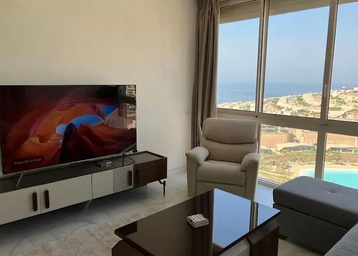 Il Monte Galala Modern Comfy 3Br Apartment Wt' Exceptional Skyline Views! Ain Suchna