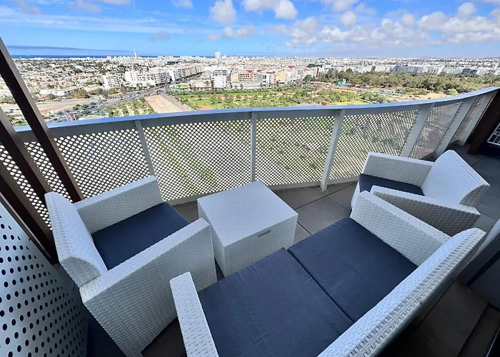 Ferienwohnung Cfc Luxury View Appt Anfa Park Casablanca