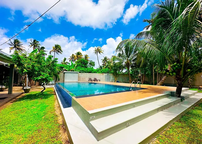 Beachfront Private Pool Villa Luxury Ocean Retreat - The White House Ahangama