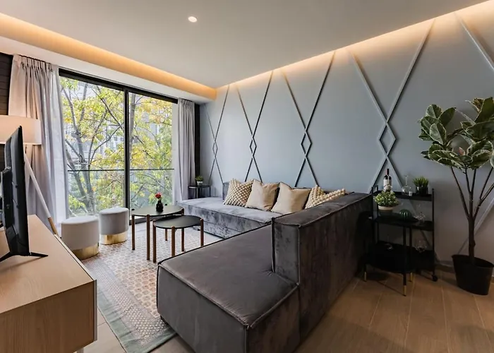 Elegant Apartment With Balcony And City Views Mexiko-Stadt