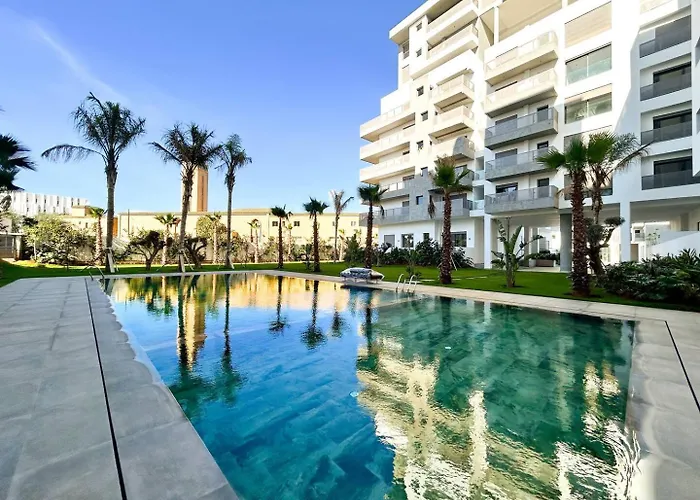 Luxe Apartment In Casa Finance District - Pool - Open View - Fast Wifi Casablanca