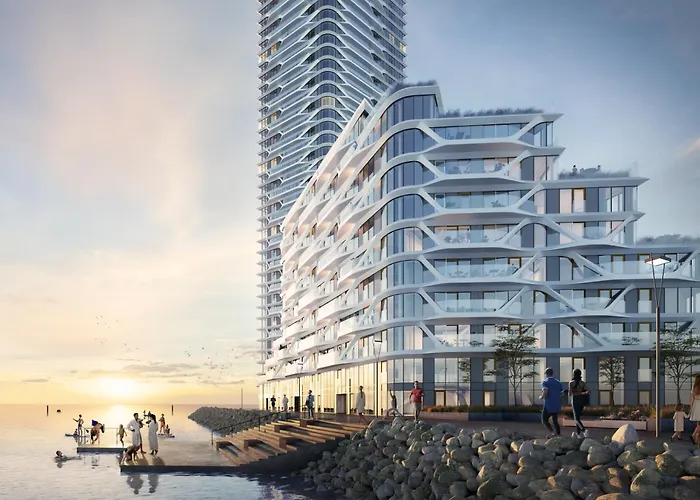 Best Private Seaview Apartment - 2 Balconies, 11Th Floor, Elevator, Friendly Lively Area Århus