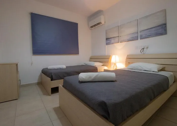 Large Veranda 2BR Walk to Beach Paralimni