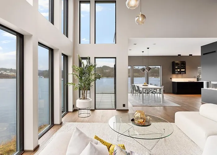 High-End Villa With Private Rooftop And Sea Line Bergen
