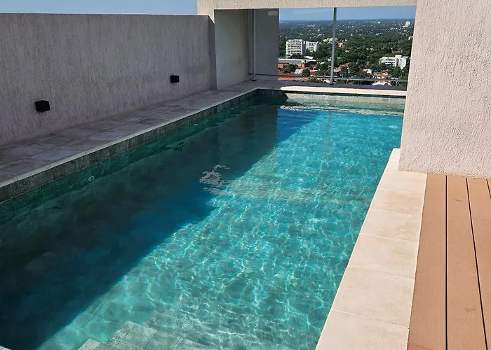 Cozy Apartment, 1 Hab, Piscina, Zona Shopping Del Sol Asunción
