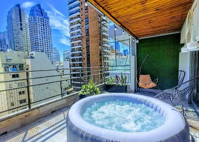 Ferienwohnung Stunning Private Terrace Jacuzzi&Barbecue Buenos Aires