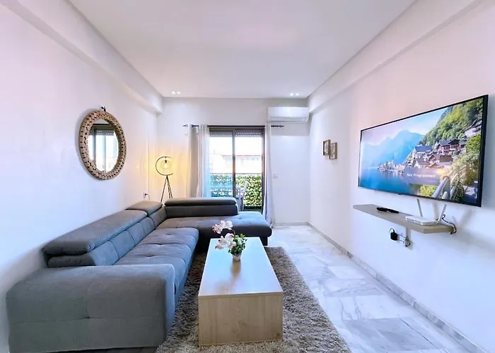 Ferienwohnung New! Appt Au Coeur De Gueliz ,Terrasse,Iptv,Parking Marrakesch