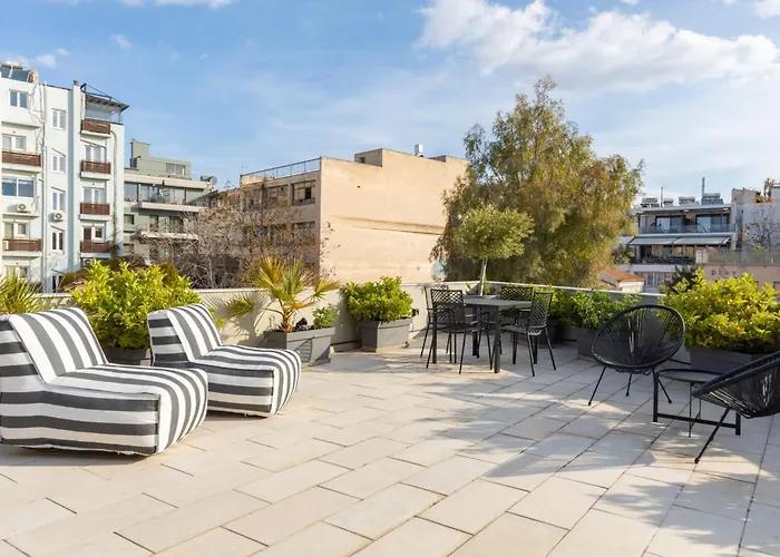 Entire Building In The Heart Of Athens Sleeps 15 With Private Rooftop Terrace