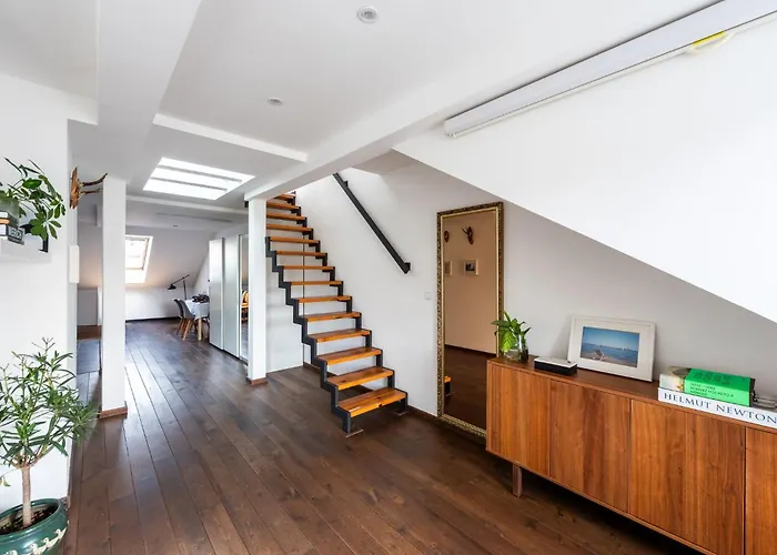 Charming Prague Apartment In Vrovice With Roof Terrace