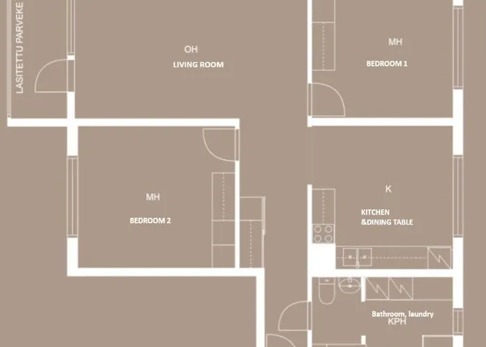 Peaceful And Furnished 80M2 3-Room Apartment With Free Parking Turku