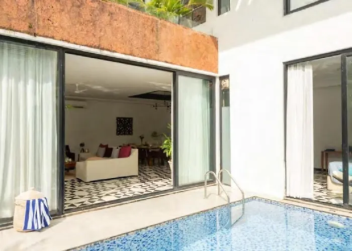 Villa Lushe Serene 3 Bhk With Private Pool Near Popular Beaches Vagator
