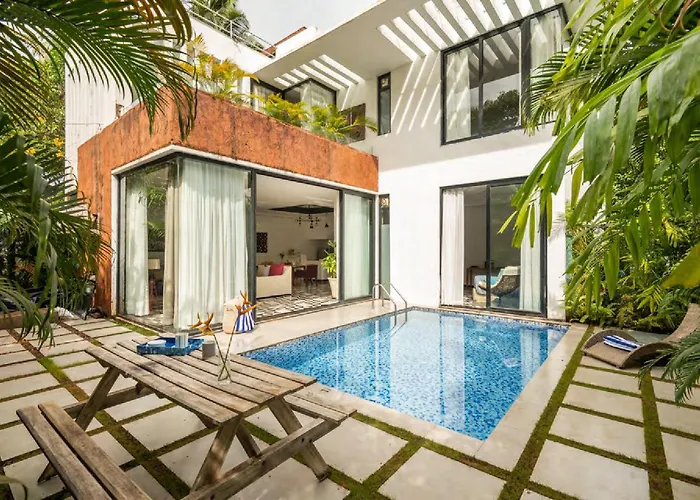 Villa Lushe Serene 3 Bhk With Private Pool Near Popular Beaches Vagator
