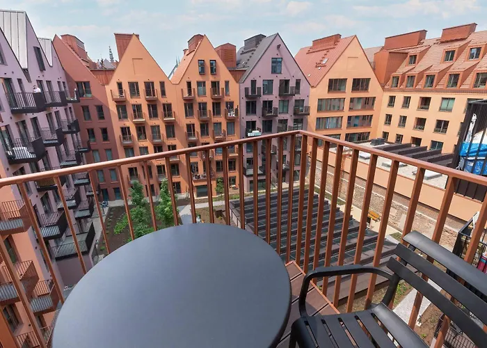 Apartament Chmielna Serce Gdanska Sypialnia & Balkon By Noclegi Renters