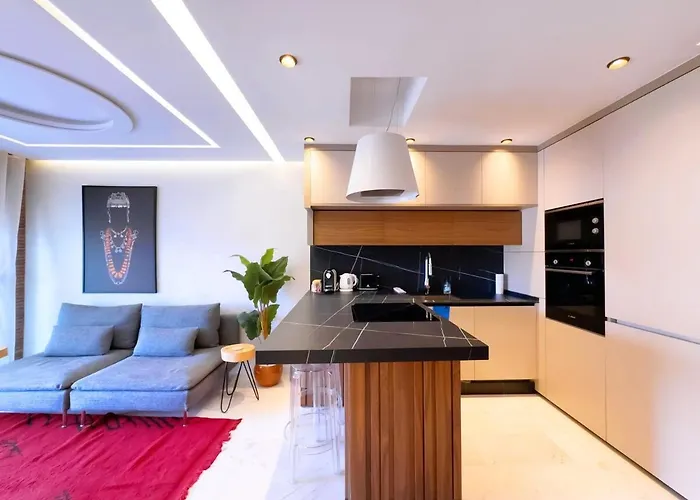 Ferienwohnung Appt De Luxe Avec Terrasse,Piscinepartagee & Wifi Marrakesch