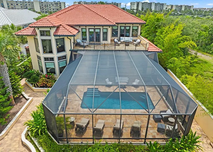 Sparkling Pool Balcony Sunsets Pool Table Dock St. Augustine