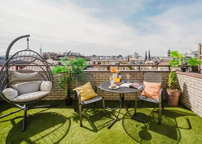 Prague Days - Maisonette Retreat With Terrace, Ac And Tv Tower View