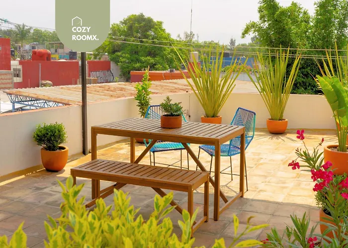 Ferienwohnung Ambar Loft - Terraza Y Cama King Con Ac Oaxaca