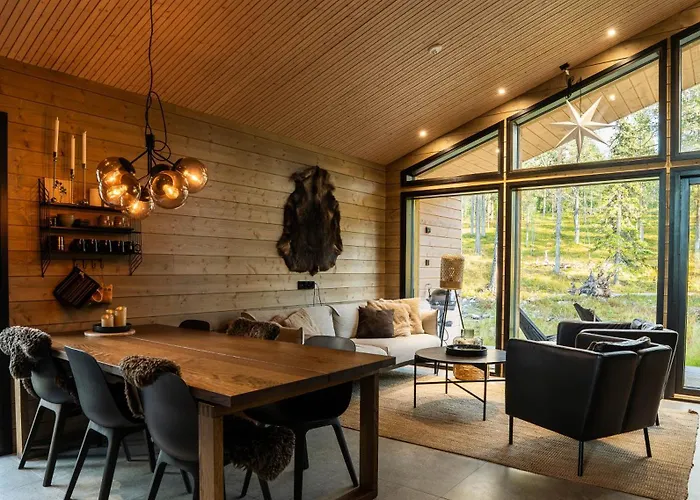 Villa Golden Hill Yllaes, Luxury Holiday Cabin In Lapland Äkäslompolo