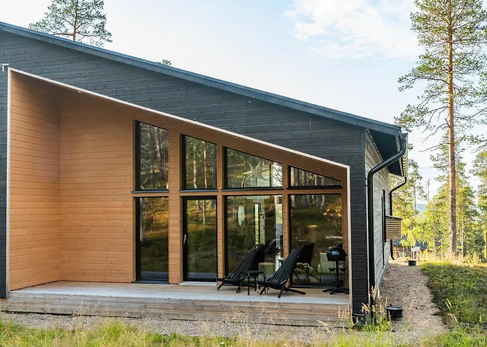 Villa Golden Hill Yllaes, Luxury Holiday Cabin In Lapland Äkäslompolo