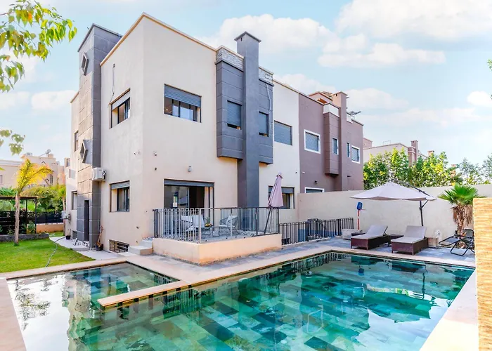 Villa Avec Piscine Et Sauna Pour Famille Centre Marrakech Marrakesch