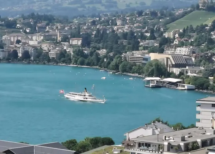 Appartement Montreux Centre, Vue Panoramique Sur Le Lac Et Les Montagnes