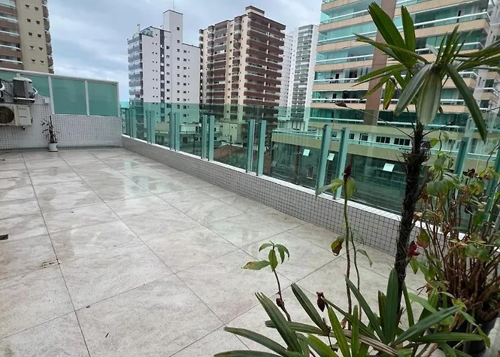 Espaco, Conforto E Vista Mar - Garden Exclusivo Praia Grande 