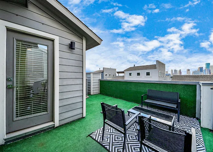 Amazing Rooftop! Downtown Skyline Views!!! Sleeps 15 Houston