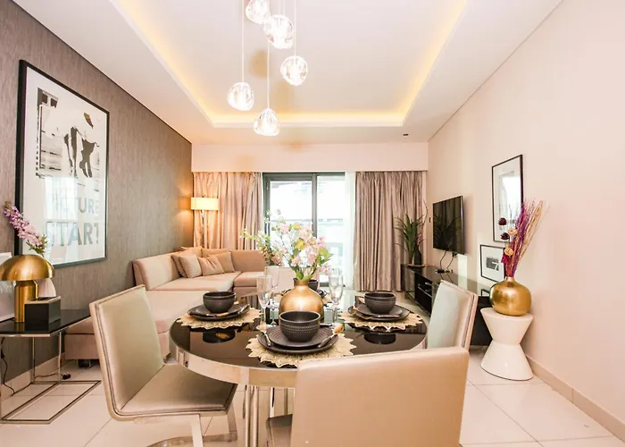 Stay In Style At Paramount Towers Spacious 1Br High Floor Luxury Furniture Branded Amenties Dubai