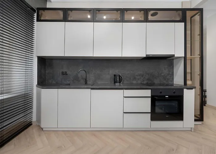Beige Apartment In Wroclaw Center With Home Office By Noclegi Renters