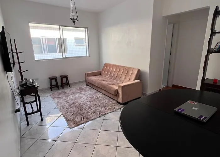 Praia Grande Apto 3Min Do Mar Com Garagem Pet Friendly Para Ate 8 Pessoas Preco Fixo
